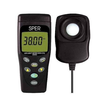 Sper Scientific LED Light Meter with Color Temperature Compensation 850006